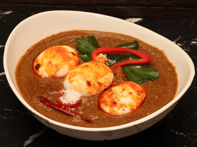 Egg Chettinad.