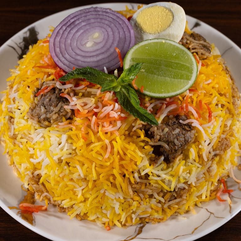 Goat Dum Biryani Delight