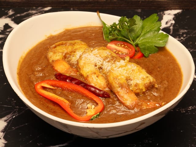 Shrimp Chettinad.