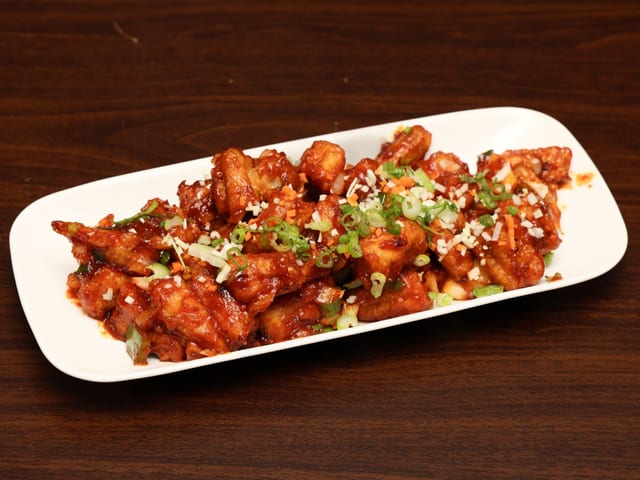 Baby Corn Manchurian.